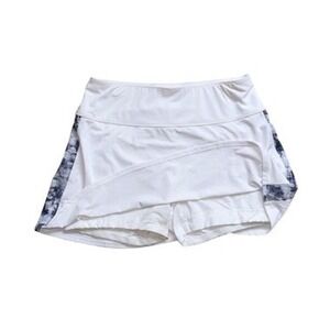 Zero Restriction Womens White Athletic Golf Tennis Skort Side Print Size S